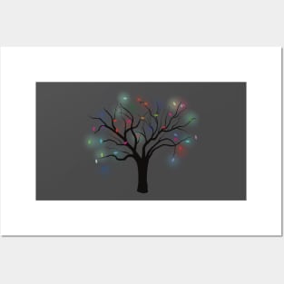 Lit Tree Posters and Art